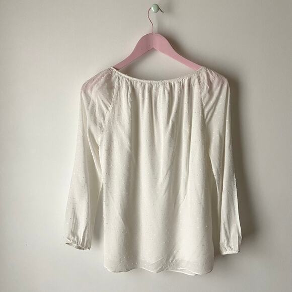 J. McLaughlin White Blouse - Picture 2 of 5